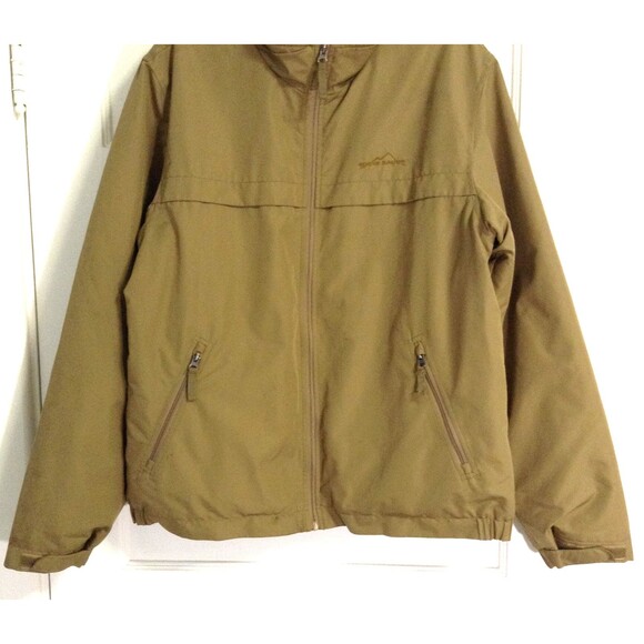 Eddie Bauer Chore Jacket Men L Tan Fleece Lined Insulated Barn Work Outdoor Warm - Picture 3 of 13